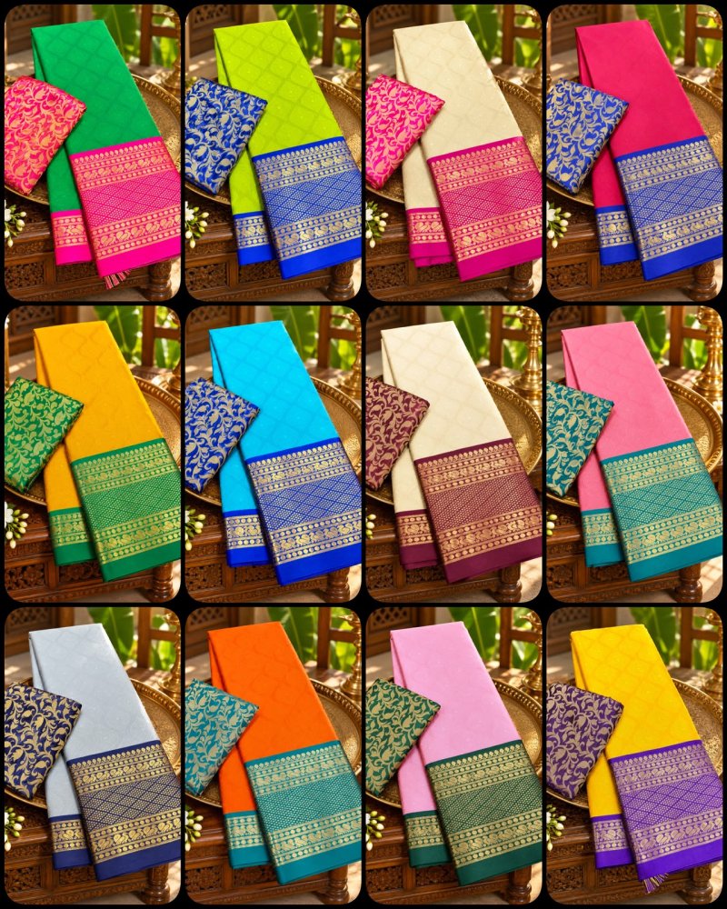 Mandana By Aab Mercerised Copper Silk Saree 
